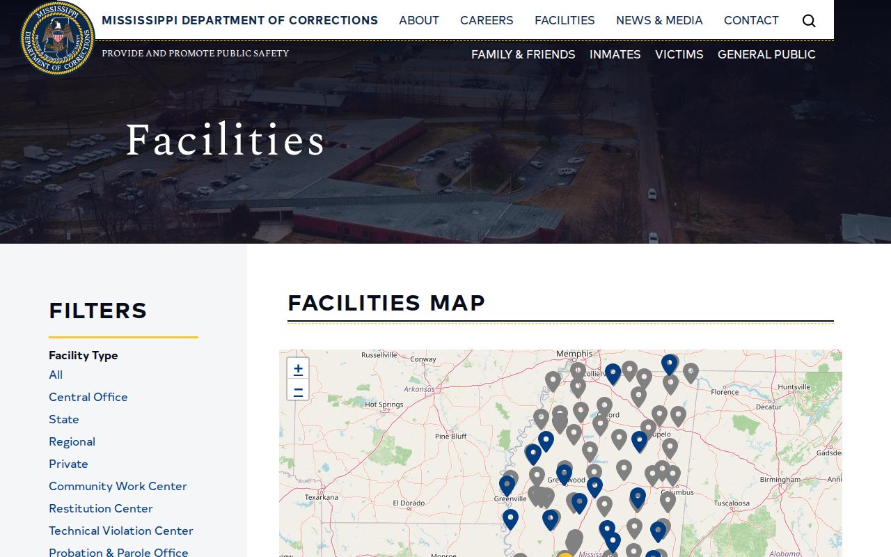 Leake County correctional facility booking custody source