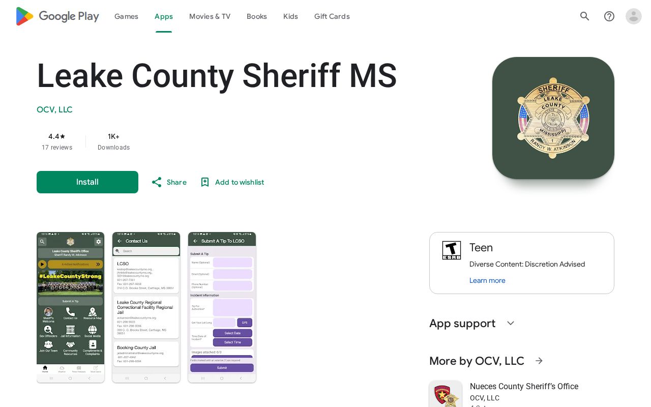 Leake County booking roster official sheriff app source
